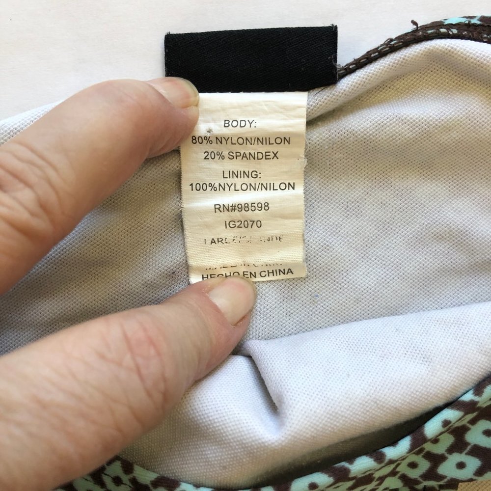 INGEAR (Nordstrom) Brown & Aqua Tie Bikini M EUC - Picture 7 of 8